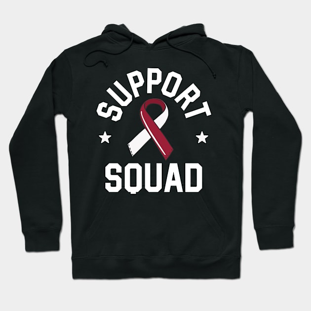 Oral Cancer Support Squad Head And Neck Cancer Awareness Hoodie by 14thFloorApparel